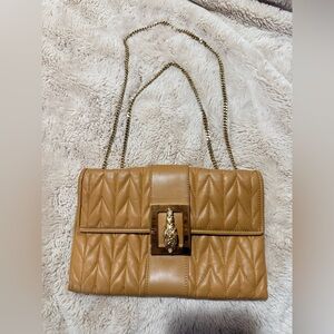 Gucci tan clutch/shoulder bag